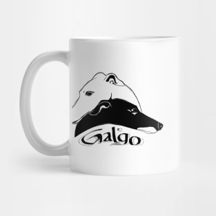 Yin Yang Galgo Dog Mug